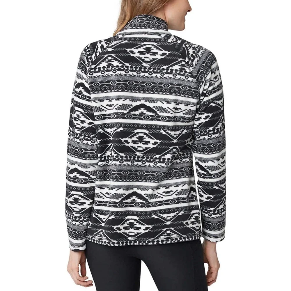 🆕 Eddie Bauer Women's Ultra Soft Fleece 1/4 Zip Long Sleeve Pullover (Size S)
